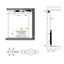 Ver imagem 3 de Kit Roldanas para Porta Correr em Armários PF600z 50 Kg 1 Porta