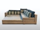 Ver imagem 2 de Sofá de Canto SFC_MM 07 Com Mola Ensacada que se Transforma em Sofá Cama de Casal Resistente e Confo