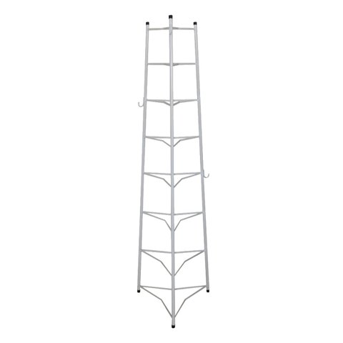 Tripé Porta Panelas Estrela Branco 8 Compartimentos 150cm Ouro Minas