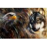 Quadro Decorativo Lobo Aguia P506 - 3
