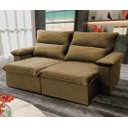 Ver imagem 2 de Sofá Retrátil Reclinável Paris 200cm Suede Velut com Molas no Assento - King House