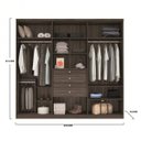 Ver imagem 4 de Guarda-Roupa Casal 6 Portas 4 Gavetas Caribe Móveis Rimo