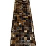 Tapete De Couro Passadeira Marrom Exótico 0,70x2,30 c/ Borda - 1