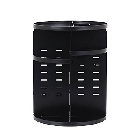Organizador Porta Maquiagem Giratório 360° Ajustável Multifuncional Preto