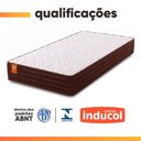 Ver imagem 5 de Colchão Solteiro Celuplas Molas Qatar 88x188x22cm Marrom / Branco - Suporta até 150kg por Pessoa