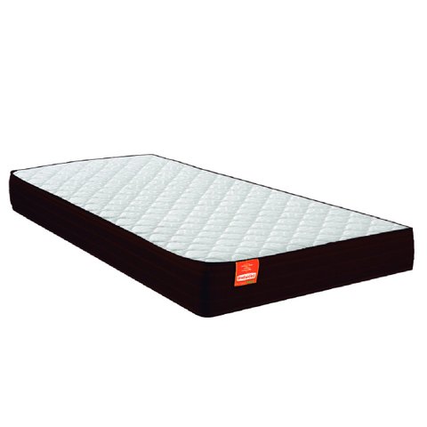 Colchão Solteiro Celuplas Molas Qatar 88x188x22cm Marrom / Branco - Suporta até 150kg por Pessoa