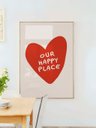 Ver imagem 1 de Quadro Decorativo Nosso Lugar Feliz Moderno