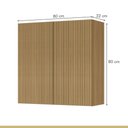 Ver mais imagens de Armário Aéreo 2 Portas 80cm 100% Mdf Rainha