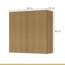 Ver imagem 6 de Armário Aéreo 2 Portas 80cm 100% Mdf Rainha