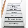 Adesivo Decorativo de para Escada ou Parede Frase Ultimo Degrau - 1