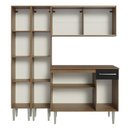 Ver imagem 3 de Armário de Cozinha Compacta 169cm Rustic/preto Emilly Madesa 10 Rustic/preto Rustic/preto