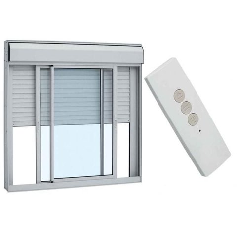 Janela de Correr Alumínio Branco 02F Integrada c/Controle Confort - 100x150