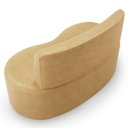 Ver imagem 7 de Sofá 2 Lugares 140cm Orgânico para Sala de Estar Living Larissa L02 Couríssimo Fendi - Lyam Decor
