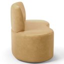 Ver imagem 6 de Sofá 2 Lugares 140cm Orgânico para Sala de Estar Living Larissa L02 Couríssimo Fendi - Lyam Decor