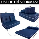 Ver imagem 2 de Puff Casal Multiuso 3 em 1 Portátil com Espuma D33 - BF Colchões