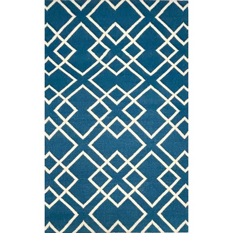 Tapete Kilim Two Tone 153x244 Blue