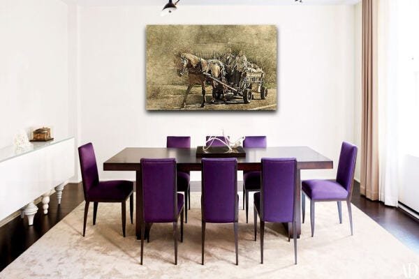 Quadro Decorativo 3D Cavalo Colorido Multicamada Em Madeira - Aimará Decor