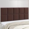 Cabeceira Casal Duda Veludo Café - Vian - 1