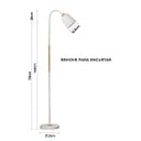 Ver imagem 4 de Luminaria de Chao Abajur Articulado Estencivel Escritorio Sala Quarto Estudo Leitura Elegante Sofist