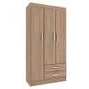 Ver imagem 2 de Conjunto Quarto de Solteiro com Guarda-Roupa e Cômoda Sapateira Evidência Móveis