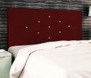Ver imagem 3 de Cabeceira Estofada Box Solteiro Encosto para Cama T Cross 94x126 Marsala