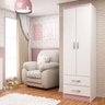 Guarda-Roupa de Bebê 2 Portas e Cômoda 6 Gavetas Evidência Móveis - 7