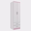 Ver imagem 5 de Guarda-Roupa de Bebê 2 Portas e Cômoda 6 Gavetas Evidência Móveis