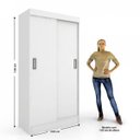 Ver imagem 2 de Quarto Solteiro com Guarda Roupa 2 Portas e Cômoda 6 gavetas 