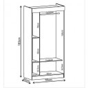 Ver imagem 4 de Quarto Solteiro com Guarda Roupa 2 Portas e Cômoda 6 gavetas 