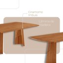 Ver imagem 4 de Sala de Jantar Mesa Florida 220cm Tampo Laminado Barril e 8 Cadeiras Eva Premium Moderna Mobília