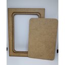 Ver imagem 2 de Kit com 5 Quadros para Fotos 14x09 Cm em Mdf Cru
