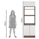 Ver imagem 7 de Torre Quente 70 cm 3 Portas Glamy Rustic/Branco Madesa