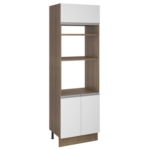Torre Quente 70 cm 3 Portas Glamy Rustic/Branco Madesa
