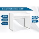 Ver imagem 2 de Mesa Escrivaninha Juvenil Facility c/ 1 Gaveta Branco - Demóbile
