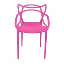Kit 2 Cadeiras Allegra 100% Polipropileno Leve e Resistente:rosa - 7