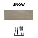 Ver imagem 3 de Kit 2 Prateleiras 100% MDF cor SNOW 30x10x1,5cm + Suporte de instalação