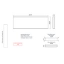 Ver imagem 2 de Kit 2 Prateleiras 100% MDF cor SNOW 30x10x1,5cm + Suporte de instalação