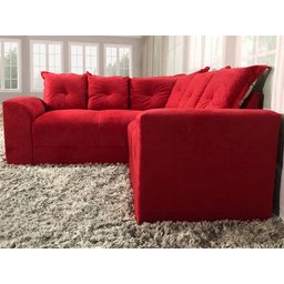 Sofá Canto Vermelho 608 Belo - 3