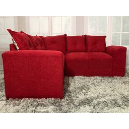 Sofá Canto Vermelho 608 Belo - 2