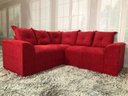 Ver imagem 1 de Sofá Canto Vermelho 608 Belo