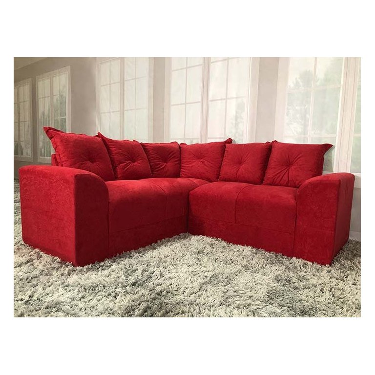 Sofá Canto Vermelho 608 Belo Sofá Canto Vermelho 608 Belo