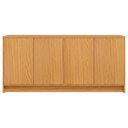 Ver imagem 4 de Balcão Aparador Buffet 4 Portas 180cm 100% MDF Carvalho Rose - Dalla Costa