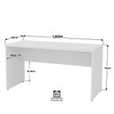 Ver imagem 3 de Conjunto Mesa de Escritório 1.60x60cm + Cadeira Ergonômica Reclinável Pistão Classe 4