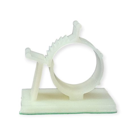 Clip Base Fixadora Abraçadeira 7,5 a 9,5mm Autoadesivo 50 Unid