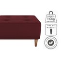 Ver imagem 4 de Puff Decorativo para Sala Piva 62x52 Cm E432 Vermelho Milani Store