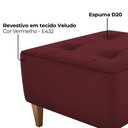 Ver imagem 5 de Puff Decorativo para Sala Piva 62x52 Cm E432 Vermelho Milani Store