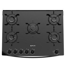 Fogão De Piso Atlas 5 Bocas Top Glass Preto Bvolt - 5