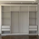 Ver imagem 5 de Guarda-roupa Casal Nirvana Plus 8 Portas 4 gavetas com Espelho Branco - Panorama Móveis