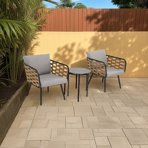 Conjunto para Área Externa Sunny com 2 Cadeiras, 1 Mesa