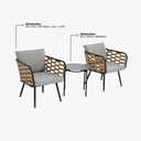 Ver imagem 4 de Conjunto para Área Externa Sunny com 2 Cadeiras, 1 Mesa